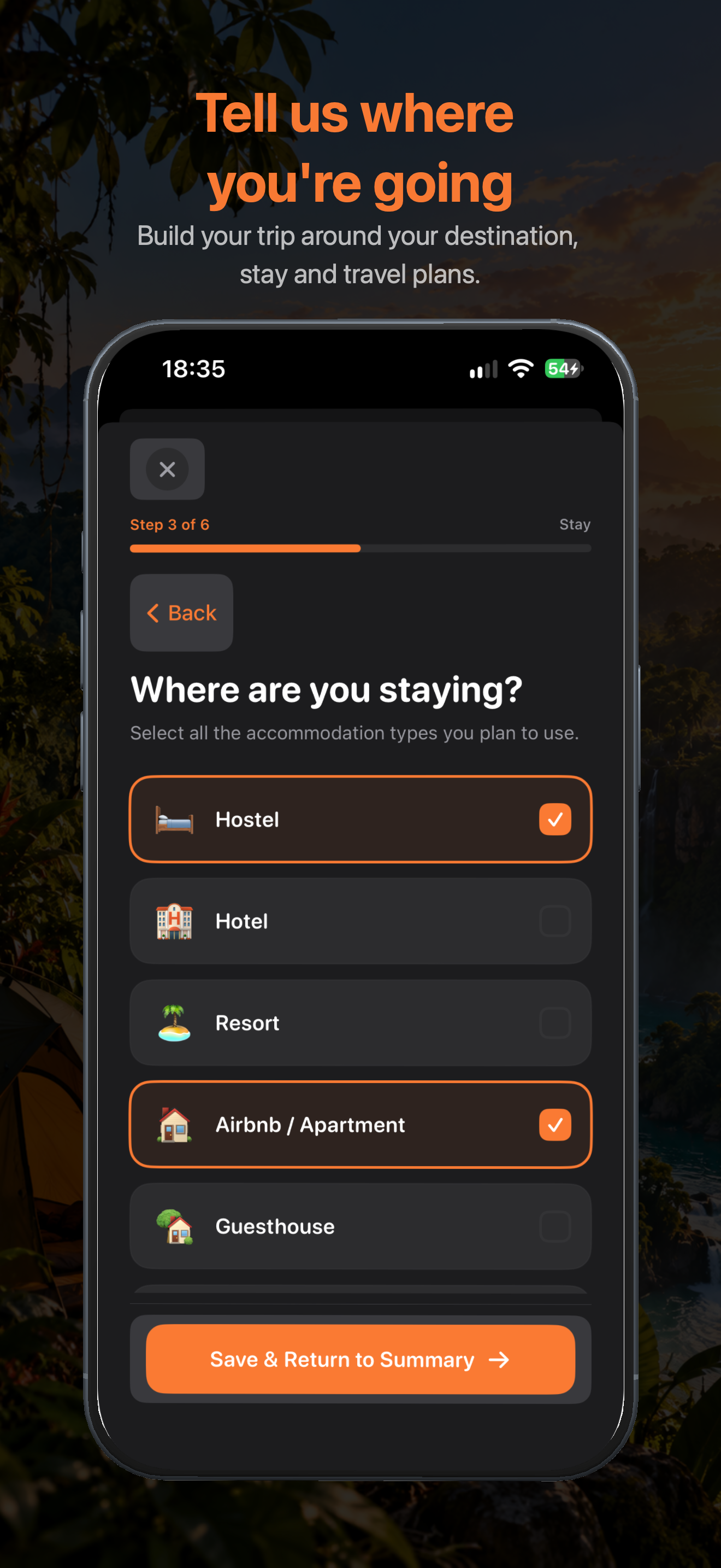 Trip creation & management